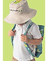 FlapJackKids 2 in 1 Towel Backpack - Grey Zoo Towels And Flannels