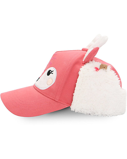 FlapJackKids 3D Cap with Sherpa-Lined Ear Flaps - Deer Winter Hats