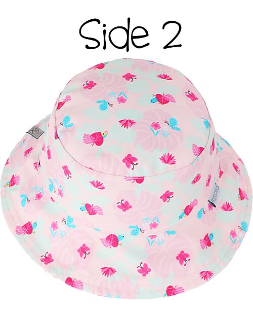 FlapJackKids Baby Reversible Summer Hat Anti-UV UPF 50+ Chameleon+Tropical Sunhats