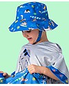 FlapJackKids Baby Reversible Summer Hat Anti-UV UPF 50+ Dino Sunhats