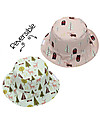 FlapJackKids Baby Reversible Summer Hat Anti-UV UPF 50+ Pattern Moose+Cottage Sunhats