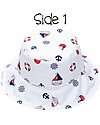 FlapJackKids Baby Reversible Summer Hat Anti-UV UPF 50+ Pattern Nautical Sunhats