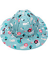 FlapJackKids Baby Reversible Summer Hat Anti-UV UPF 50+ Pink Zoo Sunhats