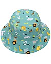 FlapJackKids Baby Reversible Summer Hat Anti-UV UPF 50+ Zoo Sunhats