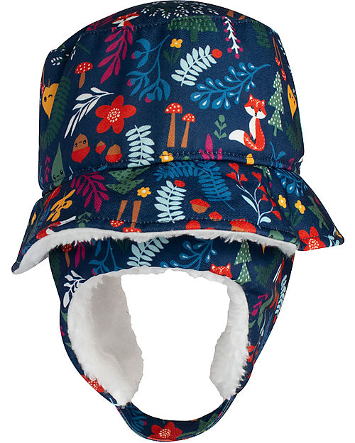 FlapJackKids Bucket Winter Hat - Forest - Soft Sherpa Lining Winter Hats