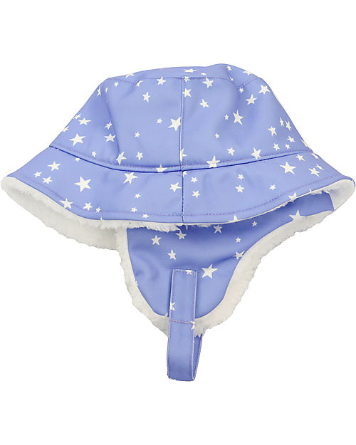FlapJackKids Bucket Winter Hat - Stars - Soft Sherpa Lining Winter Hats