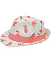 FlapJackKids Fedora Hat - Flamingo/Pineapple Sunhats