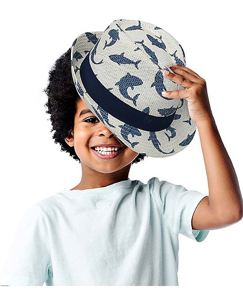 FlapJackKids Fedora Hat - Shark - New Design Sunhats