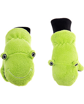 FlapJackKids Fleece Puppet Mittens Frog - kids 2-6 anni Winter Hats
