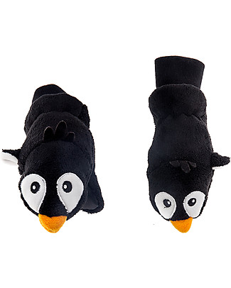FlapJackKids Fleece Puppet Mittens Penguin, 2-6 years null