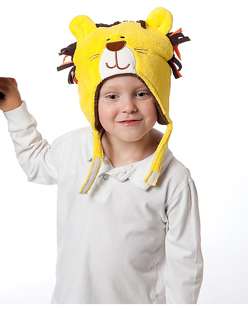FlapJackKids Reversable Fleece Winter Hat - Lion/Monkey - SPF 50+ Winter Hats