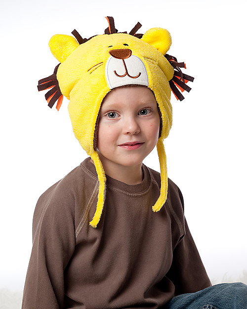 FlapJackKids Reversable Fleece Winter Hat - Lion/Monkey - SPF 50+ Winter Hats