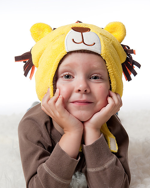 FlapJackKids Reversable Fleece Winter Hat - Lion/Monkey - SPF 50+ Winter Hats