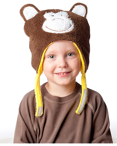 FlapJackKids Reversable Fleece Winter Hat - Lion/Monkey - SPF 50+ Winter Hats