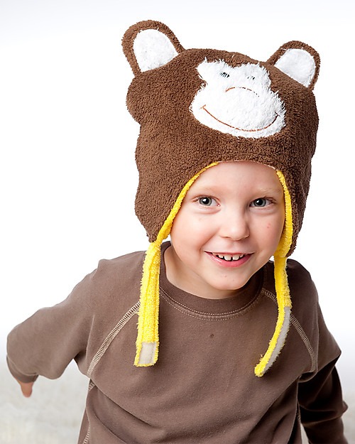 FlapJackKids Reversable Fleece Winter Hat - Lion/Monkey - SPF 50+ Winter Hats