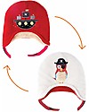 FlapJackKids Reversable Fleece Winter Hat - Pirate/Parrot - SPF 50+ Winter Hats