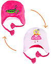 FlapJackKids Reversable Fleece Winter Hat - Princess/Pea - SPF 50+ Winter Hats