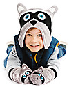 FlapJackKids Reversable Fleece Winter Hat - Raccoon/Fox - SPF 50+ Winter Hats