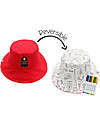 FlapJackKids Reversible Colouring Sun Hat - 100% Cotton - Bear Sunhats