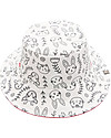 FlapJackKids Reversible Colouring Sun Hat - 100% Cotton - Bunny Sunhats