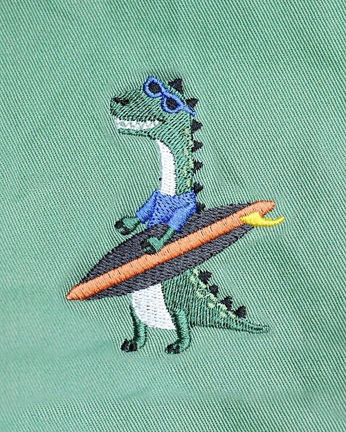 FlapJackKids Reversible Colouring Sun Hat - 100% Cotton - Dino Sunhats