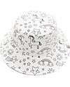 FlapJackKids Reversible Colouring Sun Hat - 100% Cotton - Unicorn Sunhats