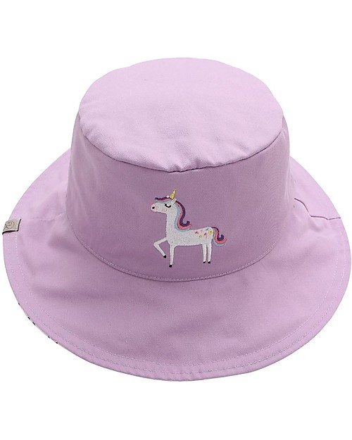 FlapJackKids Reversible Colouring Sun Hat - 100% Cotton - Unicorn Sunhats