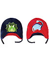 FlapJackKids Reversible Fleece Winter Hat - Dinosaurs - SPF 50+ Winter Hats