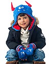 FlapJackKids Reversible Sherpa Hat - Monsters - Ultra Soft Winter Hats