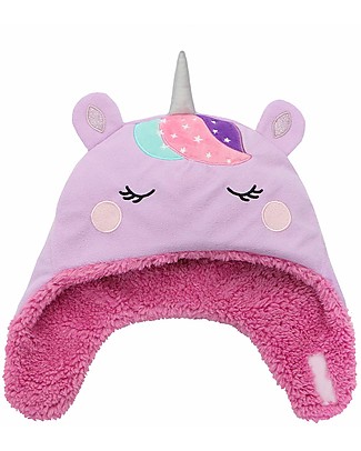 FlapJackKids Reversible Sherpa Hat - Unicorn + Narwhal - Ultra Soft Winter Hats