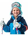 FlapJackKids Reversible Sherpa Hat - Wolf + Ski Goggles - Ultra Soft Winter Hats