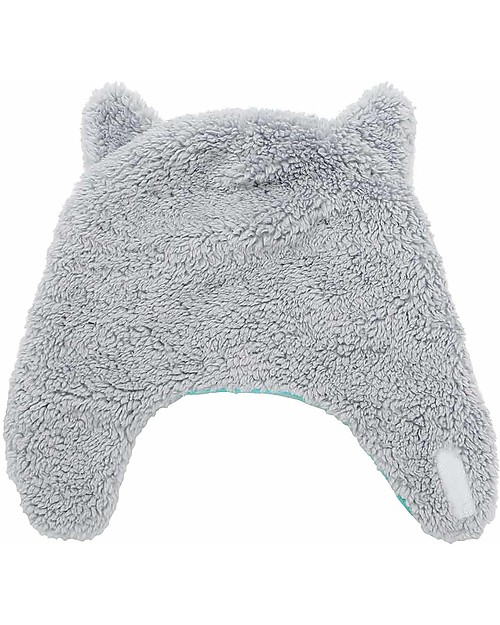 FlapJackKids Reversible Sherpa Hat - Wolf + Ski Goggles - Ultra Soft Winter Hats