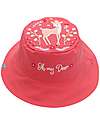FlapJackKids Reversible Summer Hat Anti-UV UPF 50+ - Bunny+Deer - 100% Cotton Sunhats