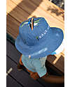 FlapJackKids Reversible Summer Hat Anti-UV UPF 50+ - Dino+Surfer Dino - 100% Cotton Sunhats