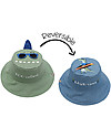 FlapJackKids Reversible Summer Hat Anti-UV UPF 50+ - Dino+Surfer Dino - 100% Cotton Sunhats
