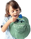 FlapJackKids Reversible Summer Hat Anti-UV UPF 50+ - Dino+Surfer Dino - 100% Cotton Sunhats