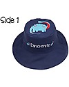 FlapJackKids Reversible Summer Hat Anti-UV UPF 50+, Dinosaurs - 100% cotton Sunhats