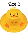FlapJackKids Reversible Summer Hat Anti-UV UPF 50+ Duck+Cow - 100% cotton Sunhats