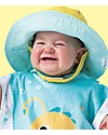 FlapJackKids Reversible Summer Hat Anti-UV UPF 50+ Fish+JellyFish - 100% cotton Sunhats