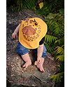 FlapJackKids Reversible Summer Hat Anti-UV UPF 50+, Giraffe+Zebra - 100% cotton Sunhats