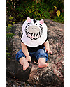FlapJackKids Reversible Summer Hat Anti-UV UPF 50+, Giraffe+Zebra - 100% cotton Sunhats