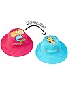 FlapJackKids Reversible Summer Hat Anti-UV UPF 50+ Mermaid+Seahorse - 100% cotton Sunhats