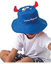 FlapJackKids Reversible Summer Hat Anti-UV UPF 50+ - Monster+Car - 100% Cotton Sunhats