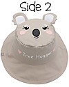 FlapJackKids Reversible Summer Hat Anti-UV UPF 50+ - Panda+Koala - 100% Cotton - New Design Sunhats