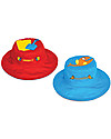 FlapJackKids Reversible Summer Hat Anti-UV UPF 50+, Shovel+Fish - 100% cotton Sunhats