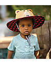 FlapJackKids Straw Hat Anti-UV SPF 50+ - Bear Sunhats
