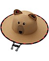 FlapJackKids Straw Hat Anti-UV SPF 50+ - Bear Sunhats