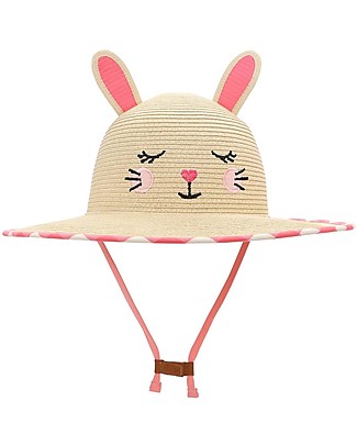 FlapJackKids Straw Hat Anti-UV SPF 50+ - Cat unisex (bambini)