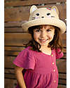 FlapJackKids Straw Hat Anti-UV SPF 50+ - Cat Sunhats