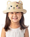 FlapJackKids Straw Hat Anti-UV SPF 50+ - Cat Sunhats